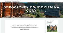 Desktop Screenshot of domki-szczawnica.eu